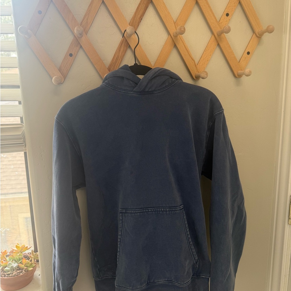 Aritzia Washed Indigo Perfect Fit Hoodie